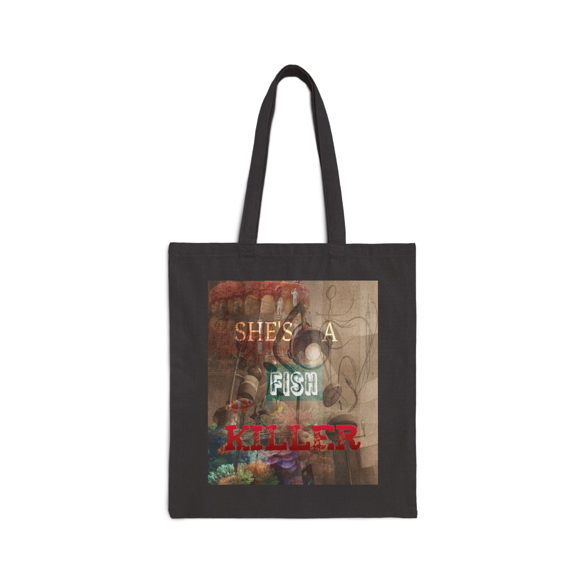 "She’s a Fish Killer" Design, Tote Bag
