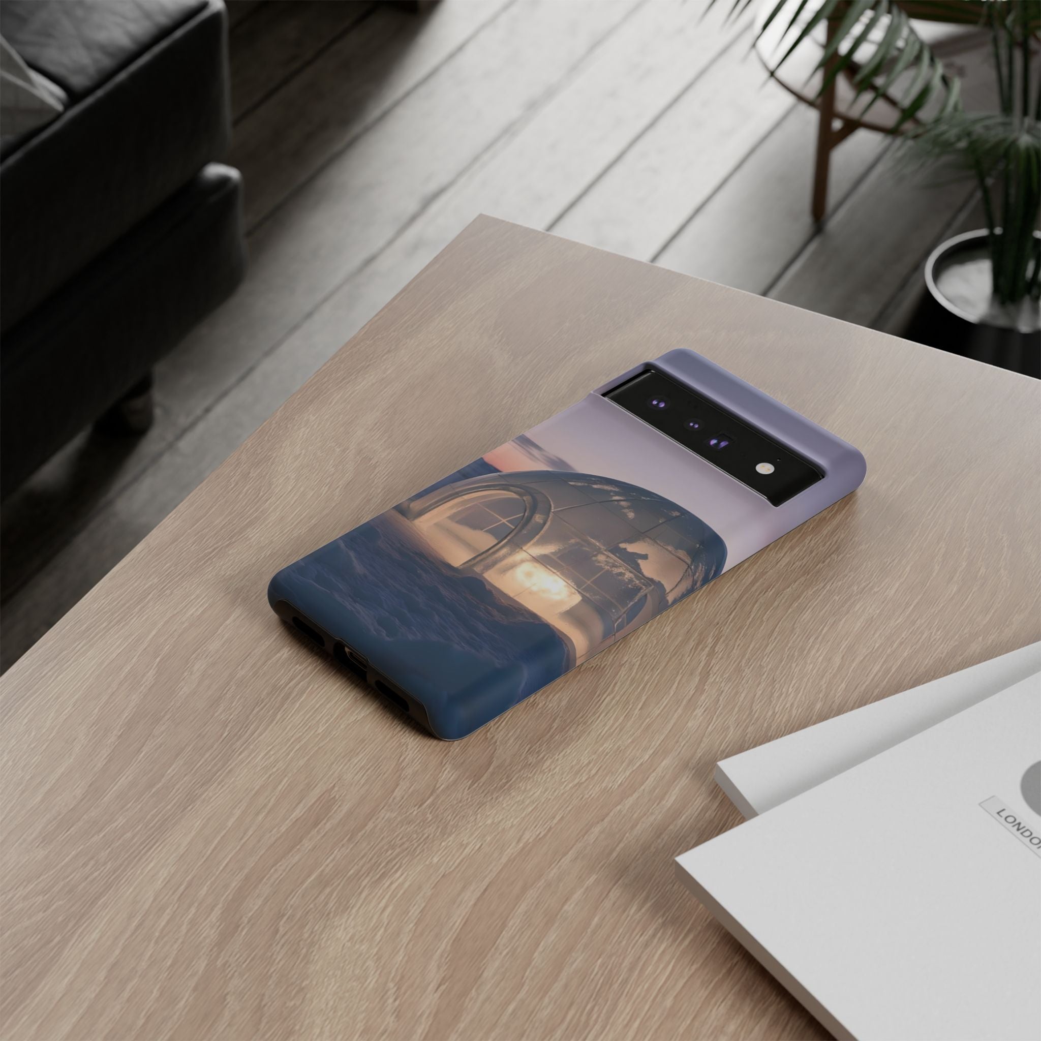 Arctic Igloo Twilight Snow Landscape, Phone Case