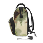 Cute Animal Print Diaper Backpack, Stylish Baby Bag