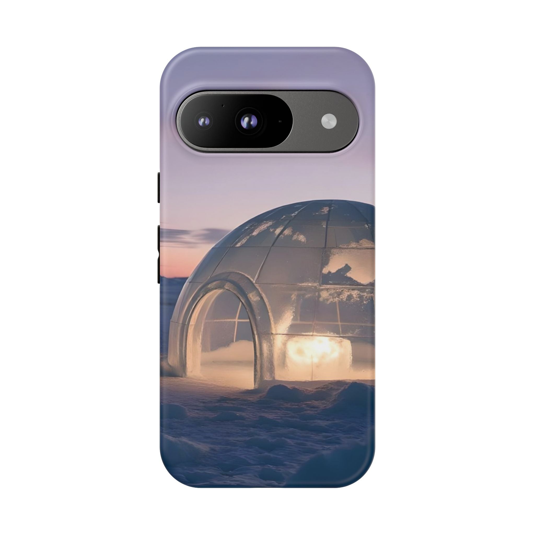 Stylish Phone Case with Igloo Design, Tough Cases for Outdoor Lovers, Unique Gift for Adventurers, Phone Cover for Winter, Protective Cases
