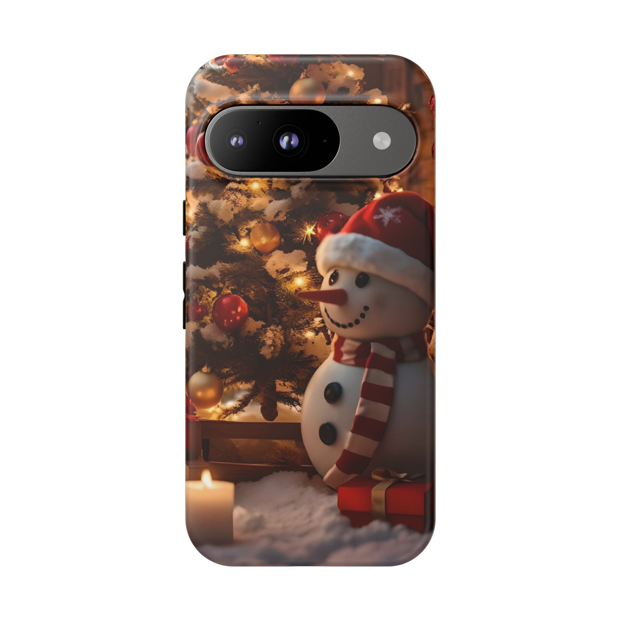 Christmas Snowman Phone Case, Tough Cases Cute Holiday Gift, Winter Aesthetic Phone Cover, Snowman Decor, Christmas Phone Accessories