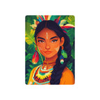Indigenous Woman's Portrait Print, Playing Cards Deck