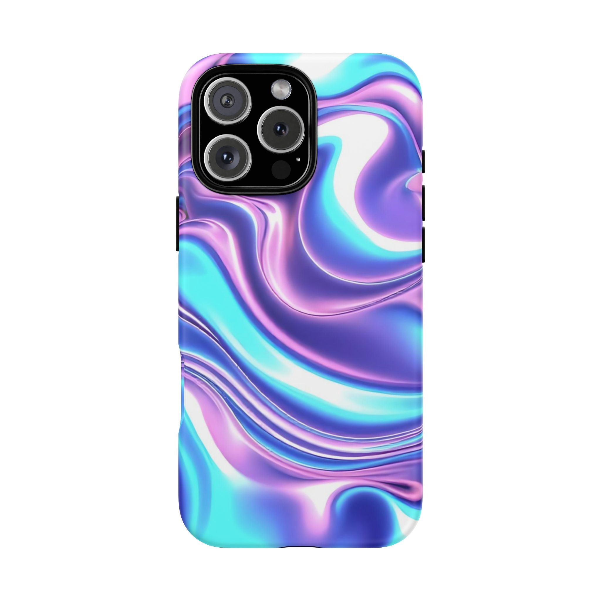 Colorful Phone Case, Tough Case, Swirl Design Phone Cover, Vibrant Phone Accessory, Gift for Her, Trendy Mobile Protection