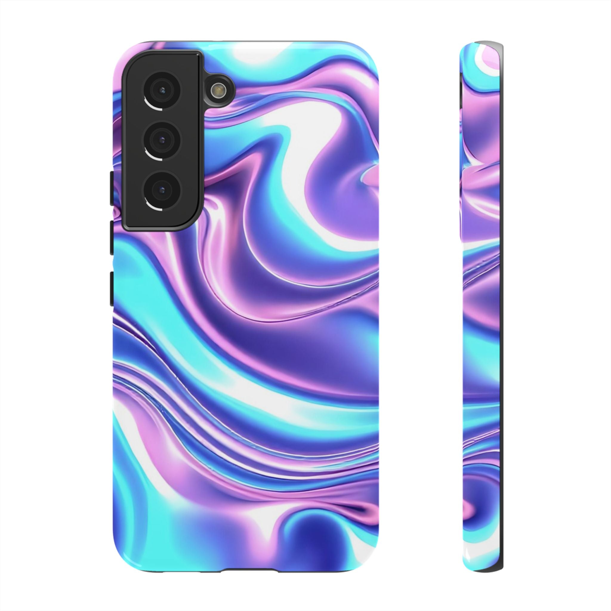 Colorful Phone Case, Tough Case, Swirl Design Phone Cover, Vibrant Phone Accessory, Gift for Her, Trendy Mobile Protection