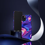 Coque de téléphone vibrante avec motif de vagues colorées, coque robuste et élégante, cadeau unique pour elle, accessoires de téléphone