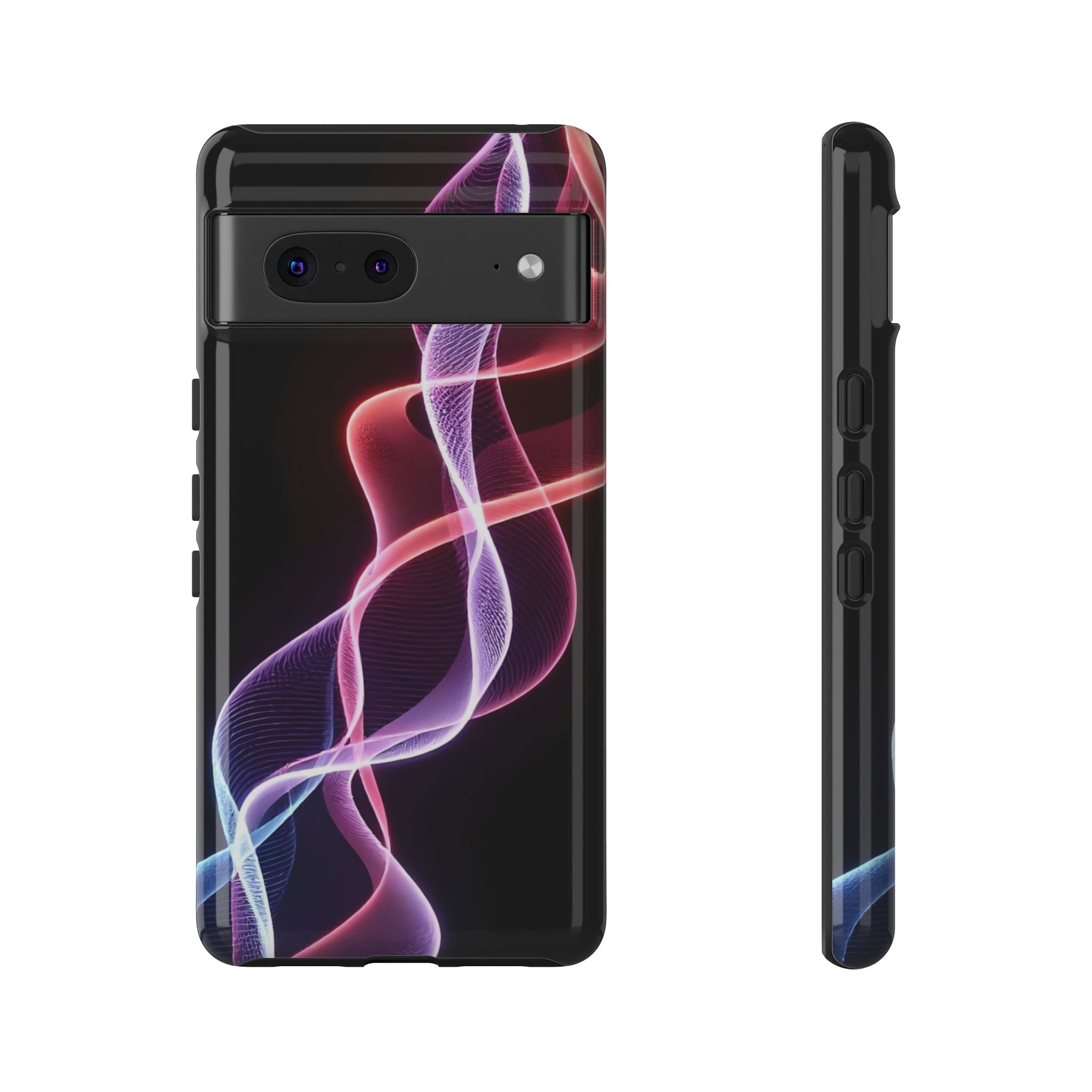 Stylish Phone Case with Vibrant Wave Design, Tough Cases, Phone Accessories, Unique Gift, Trendy Tech, Fashionable Protection