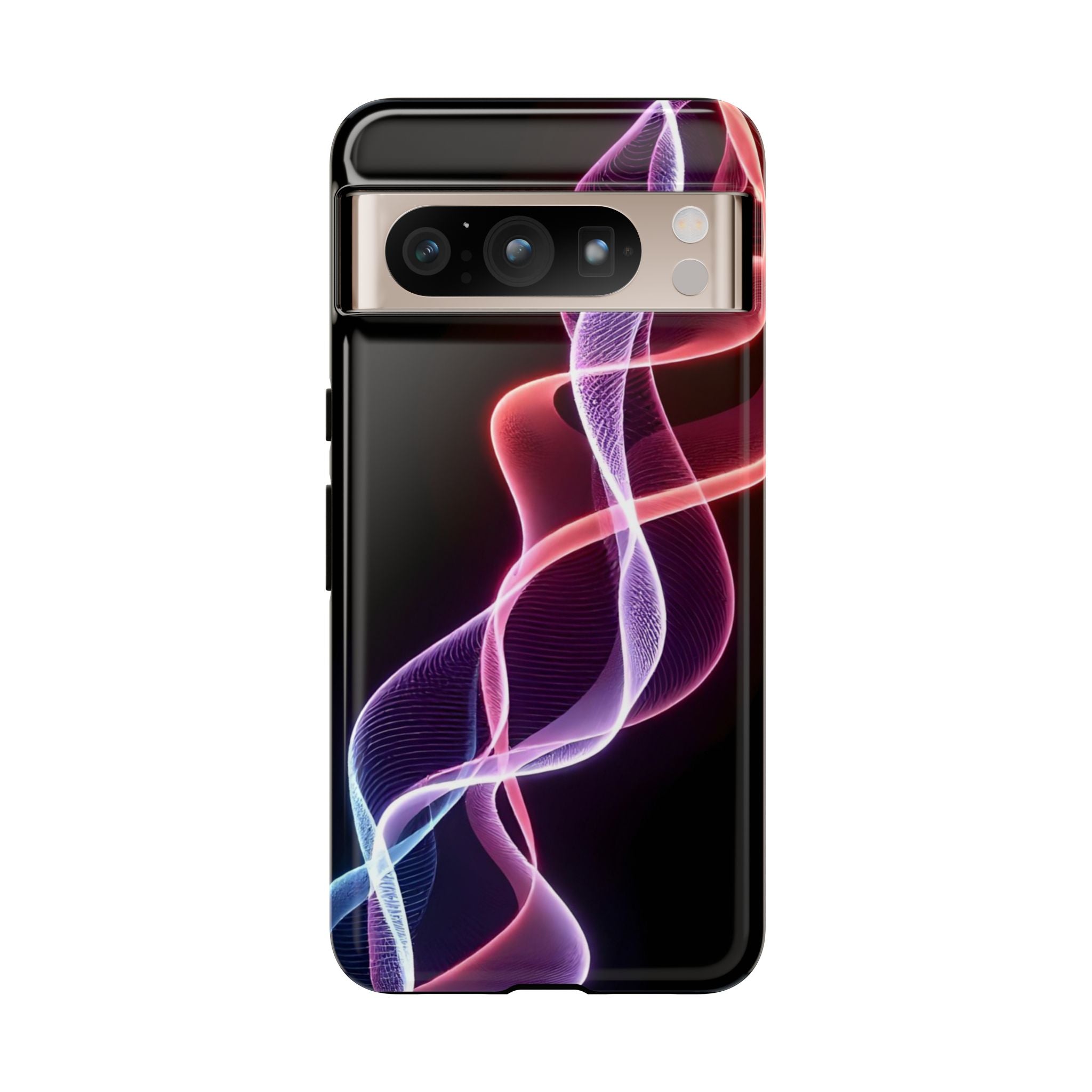 Stylish Phone Case with Vibrant Wave Design, Tough Cases, Phone Accessories, Unique Gift, Trendy Tech, Fashionable Protection