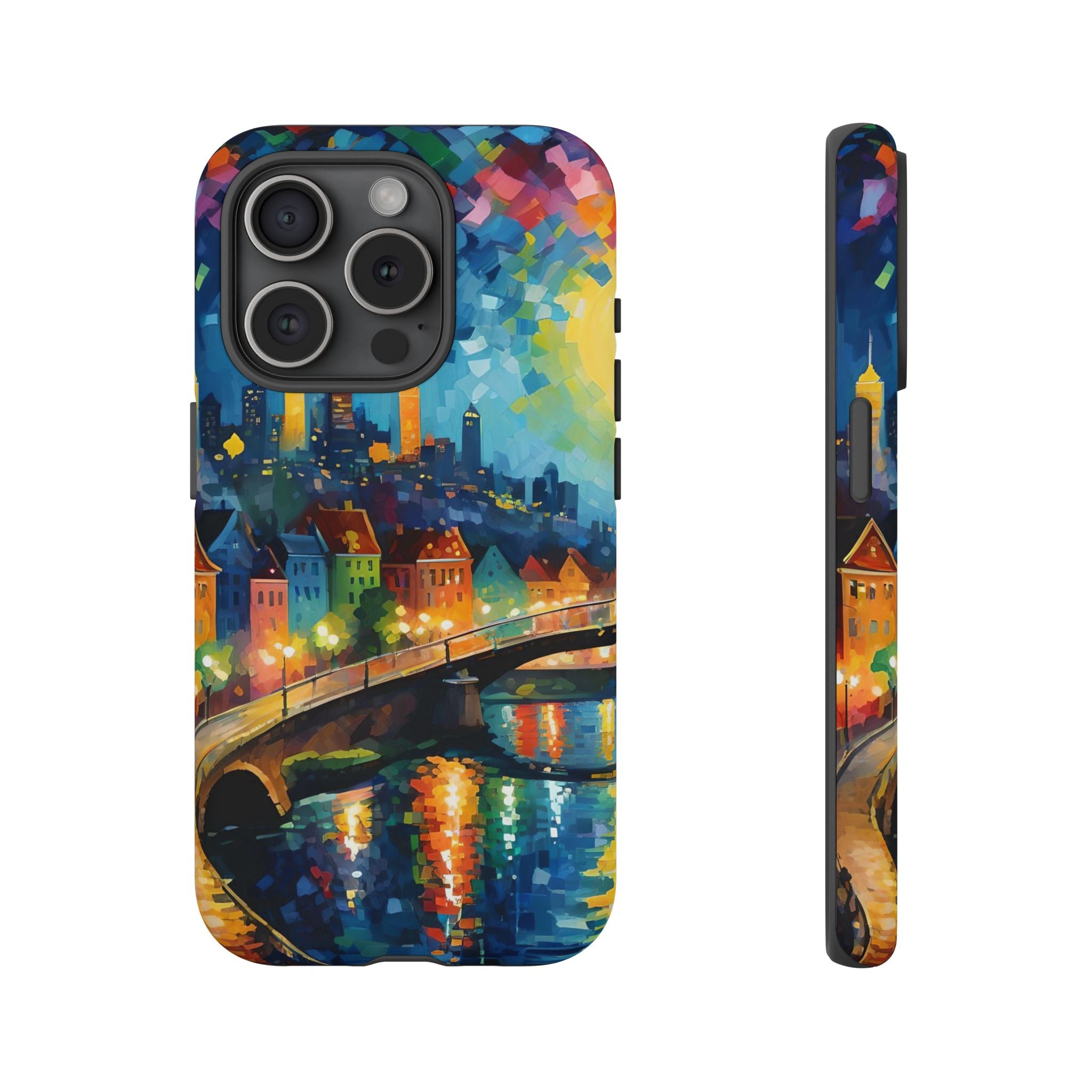Colorful Phone Case for Tough Cases, Artistic Phone Cover, Unique Gift, Vibrant Design, Decorative Phone Accessories