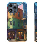 Impression d'art urbain coloré, étui pour téléphone