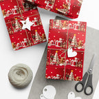 Impression festive, papier d'emballage