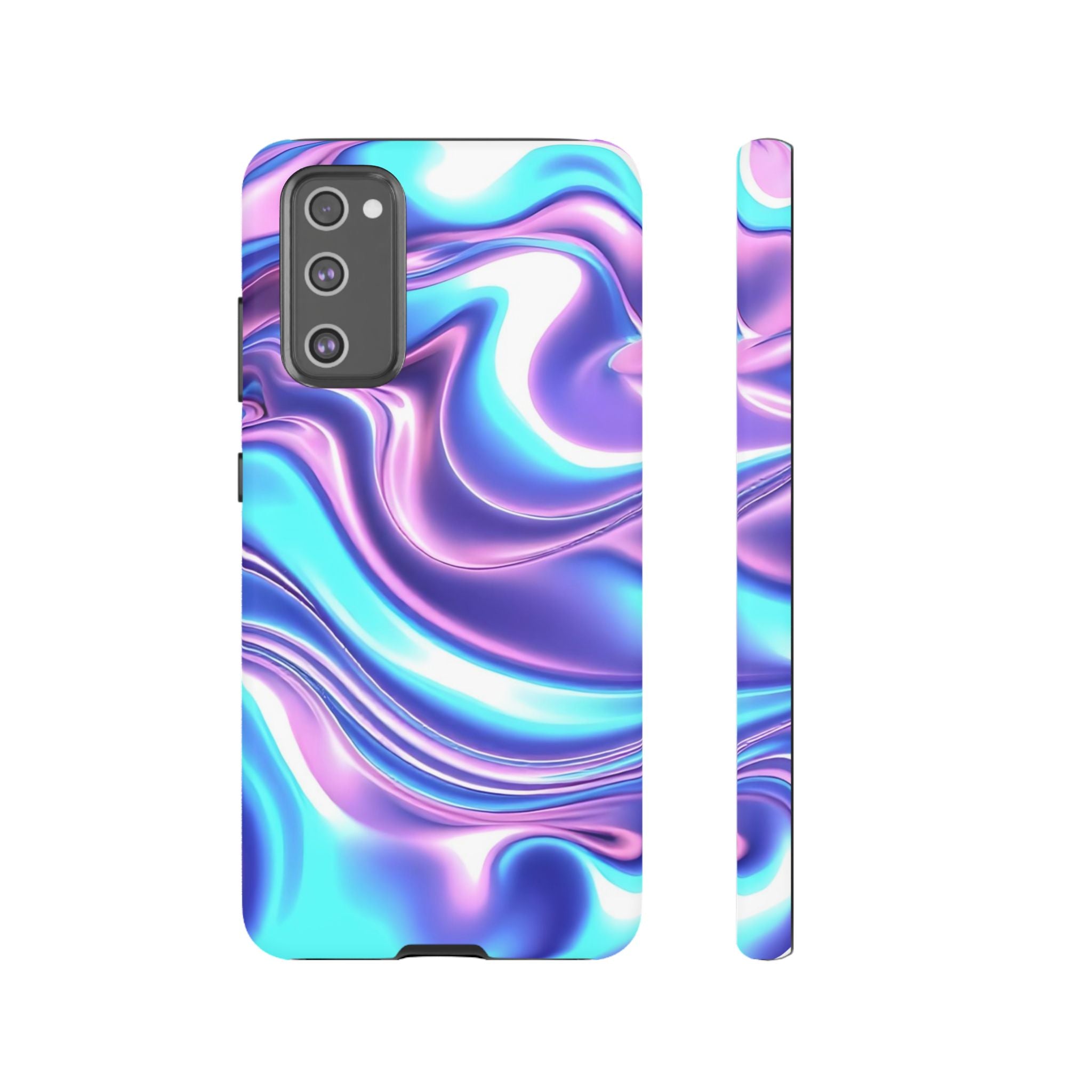 Colorful Phone Case, Tough Case, Swirl Design Phone Cover, Vibrant Phone Accessory, Gift for Her, Trendy Mobile Protection