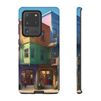 Impression d'art urbain coloré, étui pour téléphone