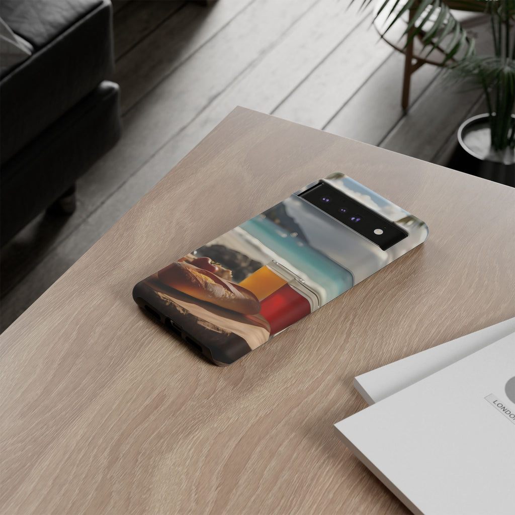 Tropical Beach Picnic View, Phone Case