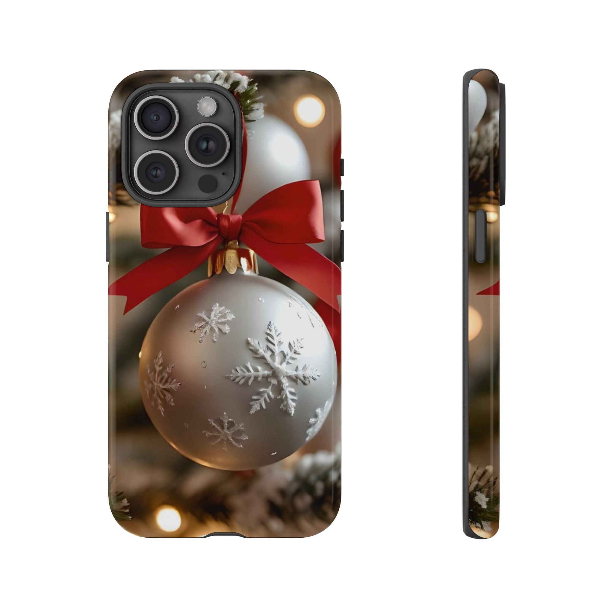 Christmas Phone Case with Seasonal Ornament Design, Festive Mobile Cover, Holiday Gift for Friends and Family, Winter Accessories, [...]