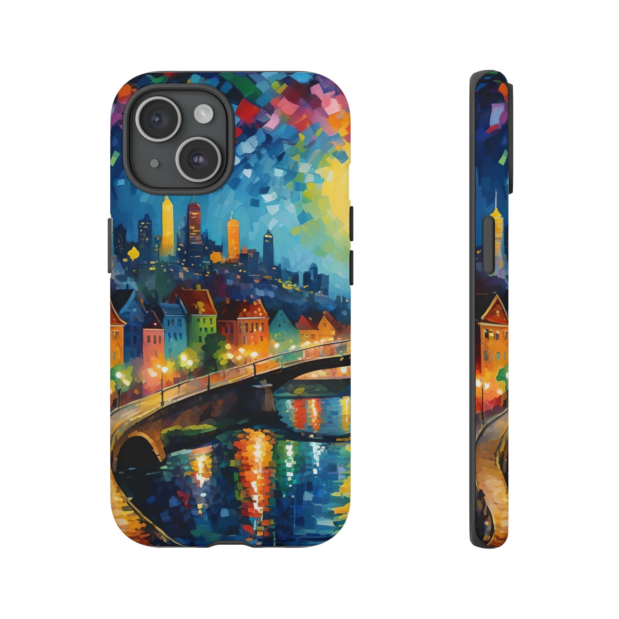 Colorful Phone Case for Tough Cases, Artistic Phone Cover, Unique Gift, Vibrant Design, Decorative Phone Accessories