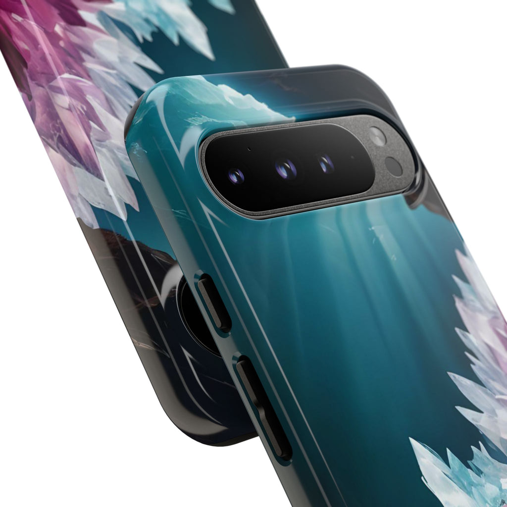 Colorful Crystal Cave Light Beam, Phone Case