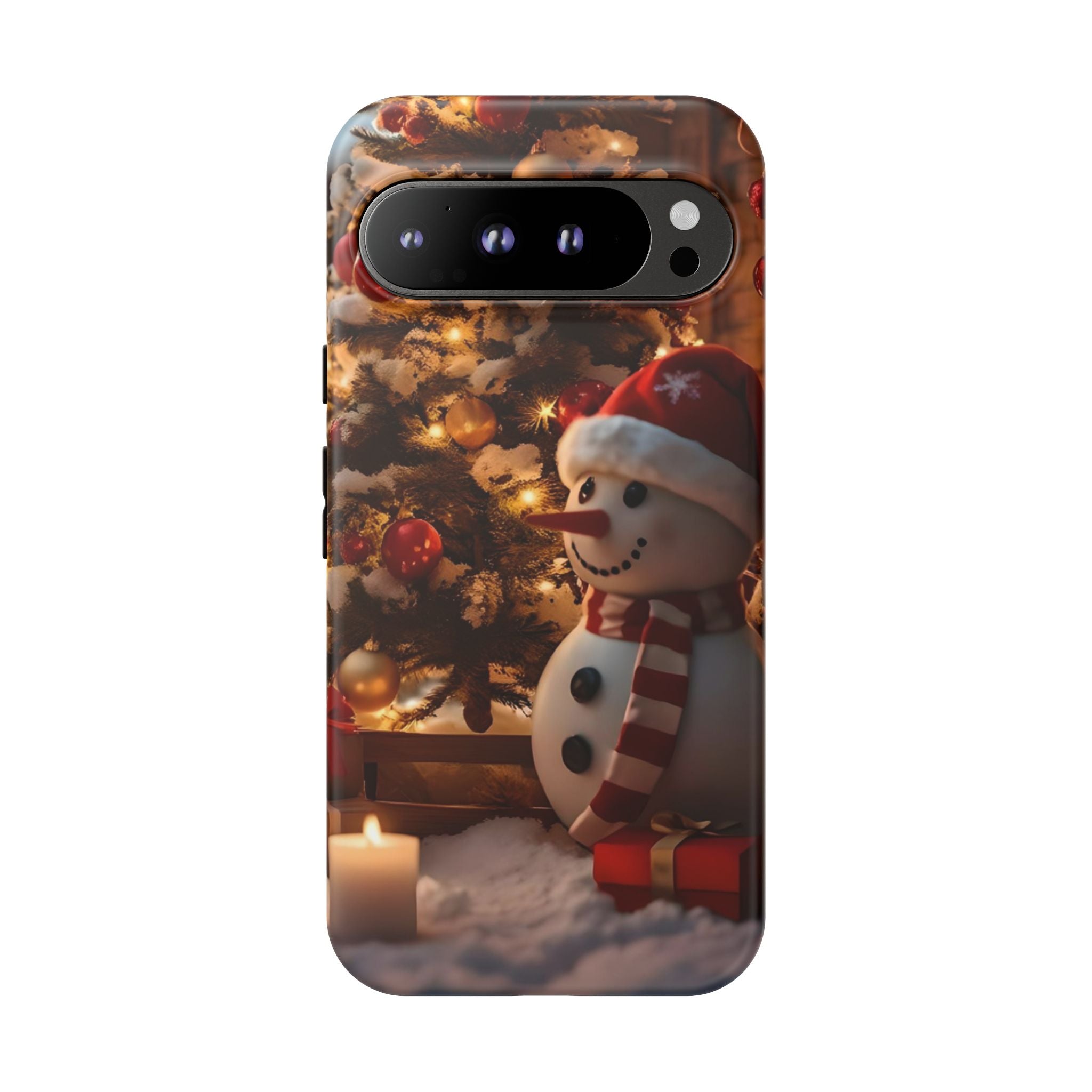 Christmas Snowman Phone Case, Tough Cases Cute Holiday Gift, Winter Aesthetic Phone Cover, Snowman Decor, Christmas Phone Accessories
