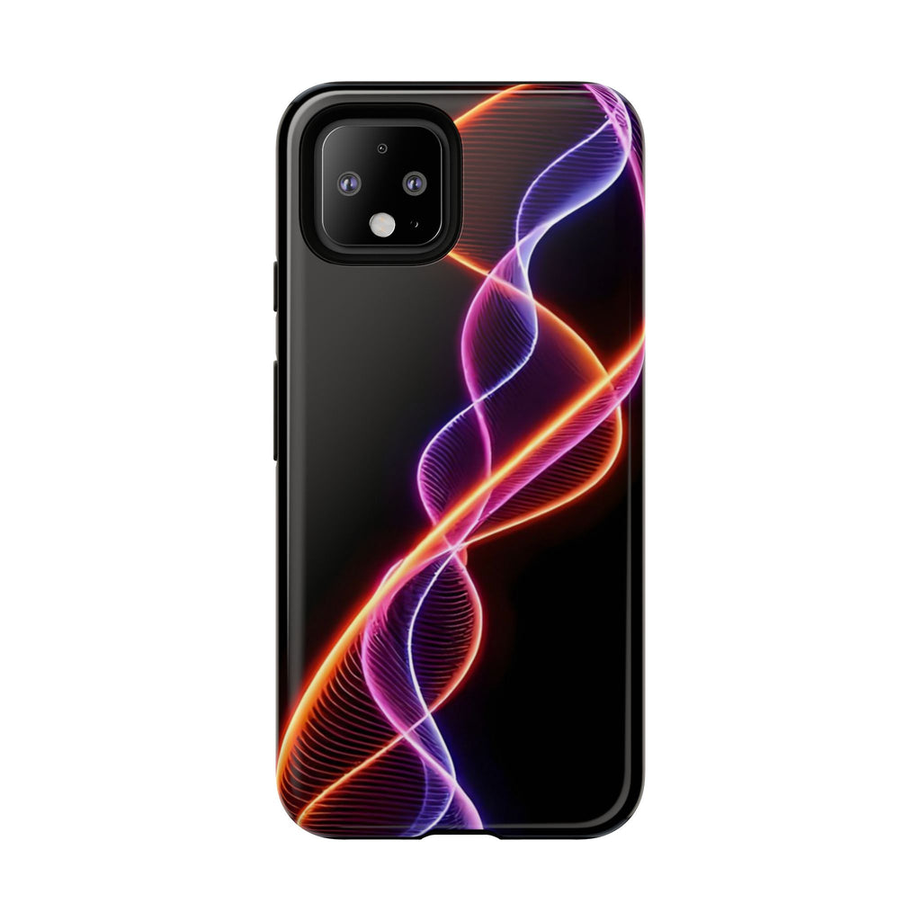 Vibrant Phone Case with Abstract Light Design, Artistic Phone Cover, Modern Tech Accessory, Gift for Tech Lovers, Personalized Phone Case