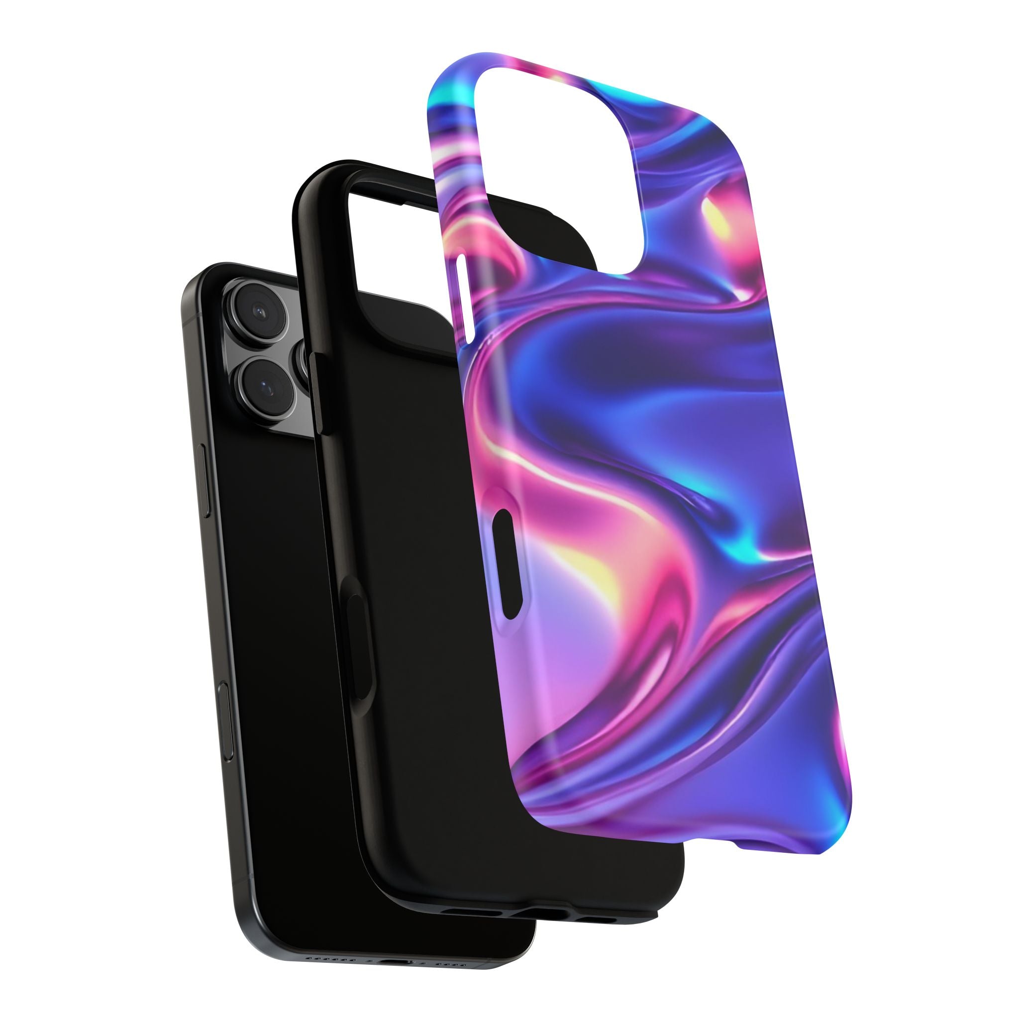 Vibrant Phone Case with Colorful Wave Design, Tough Phone Cover, Stylish Smartphone Case, Unique Gift for Her, Phone Accessories
