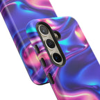 Coque de téléphone vibrante avec motif de vagues colorées, coque robuste et élégante, cadeau unique pour elle, accessoires de téléphone