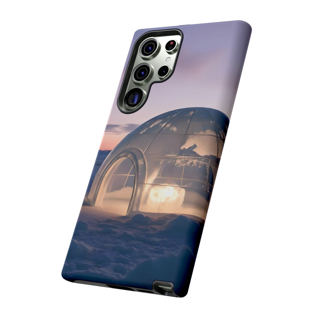 Arctic Igloo Twilight Snow Landscape, Phone Case