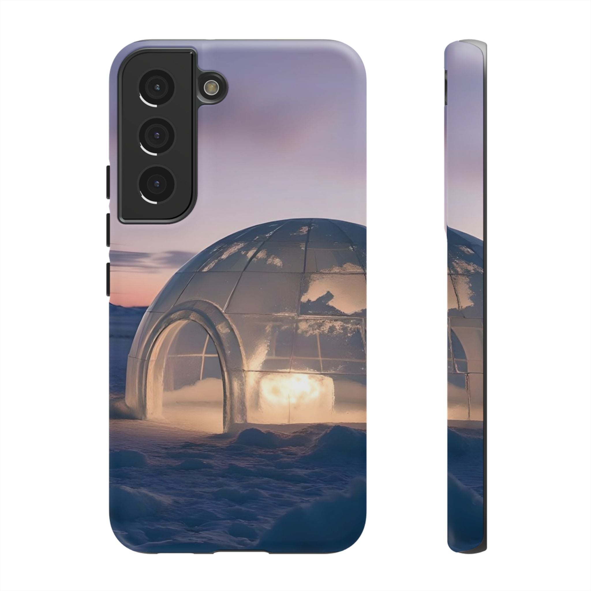 Stylish Phone Case with Igloo Design, Tough Cases for Outdoor Lovers, Unique Gift for Adventurers, Phone Cover for Winter, Protective Cases