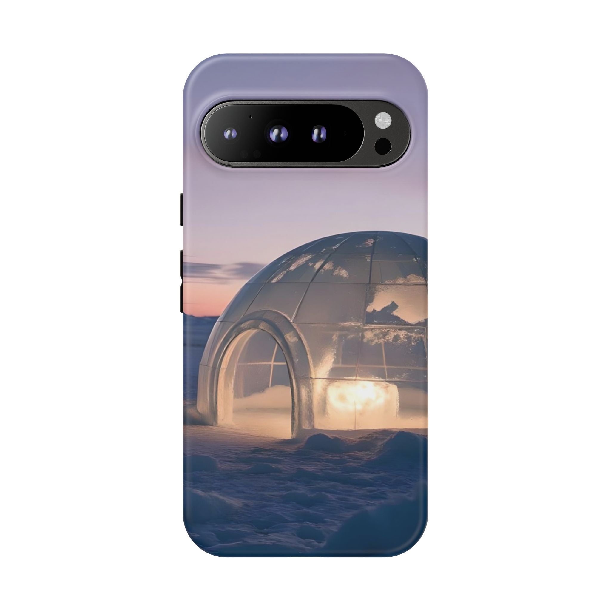 Stylish Phone Case with Igloo Design, Tough Cases for Outdoor Lovers, Unique Gift for Adventurers, Phone Cover for Winter, Protective Cases