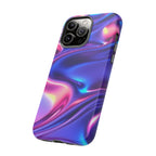 Coque de téléphone vibrante avec motif de vagues colorées, coque robuste et élégante, cadeau unique pour elle, accessoires de téléphone
