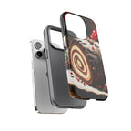 Coque de téléphone festive avec motif bûche de Noël