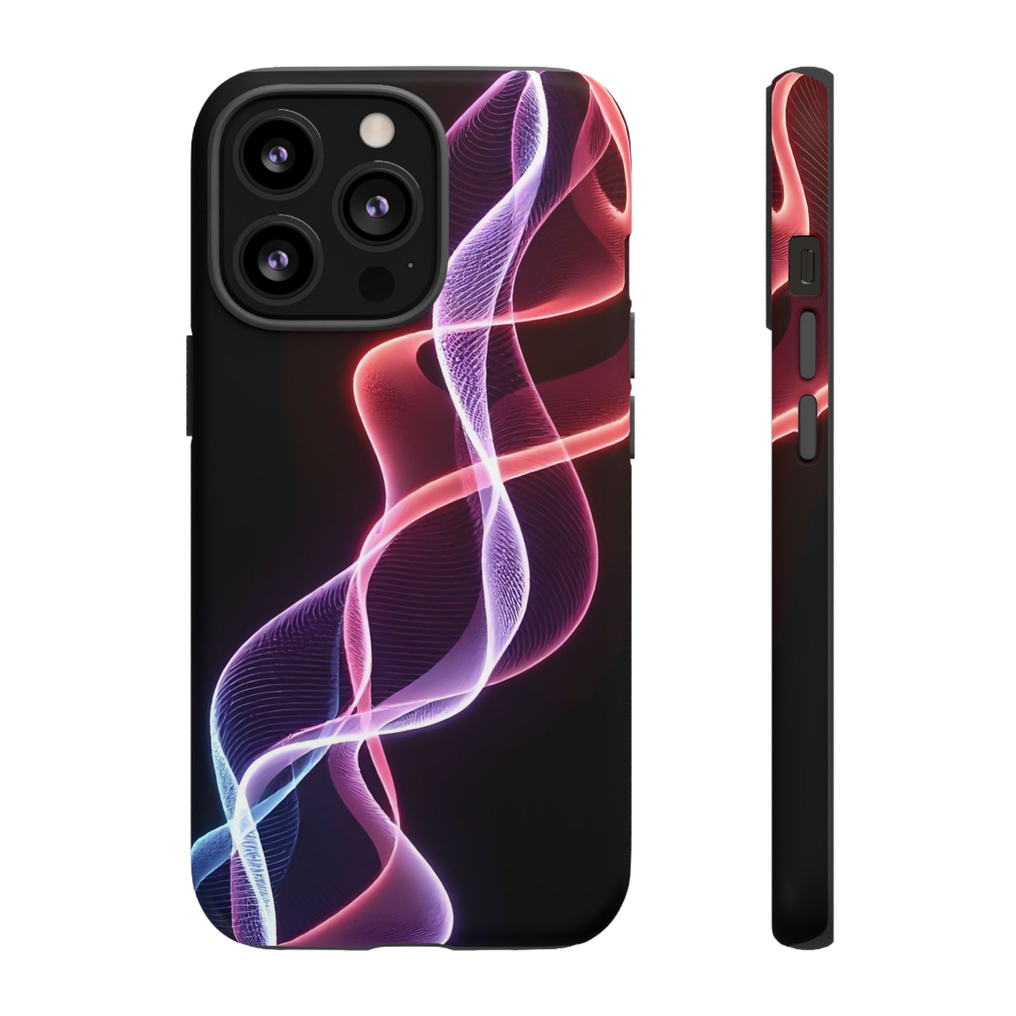 Stylish Phone Case with Vibrant Wave Design, Tough Cases, Phone Accessories, Unique Gift, Trendy Tech, Fashionable Protection