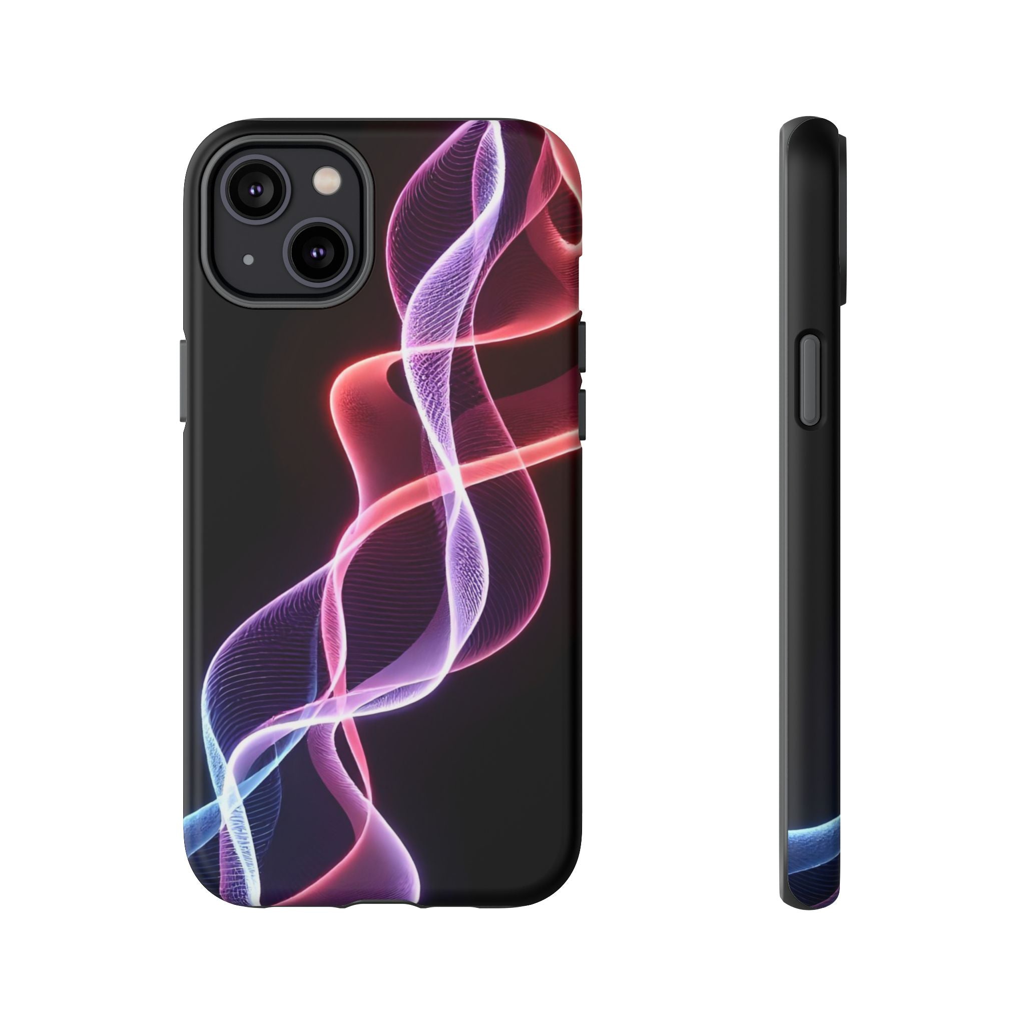 Stylish Phone Case with Vibrant Wave Design, Tough Cases, Phone Accessories, Unique Gift, Trendy Tech, Fashionable Protection