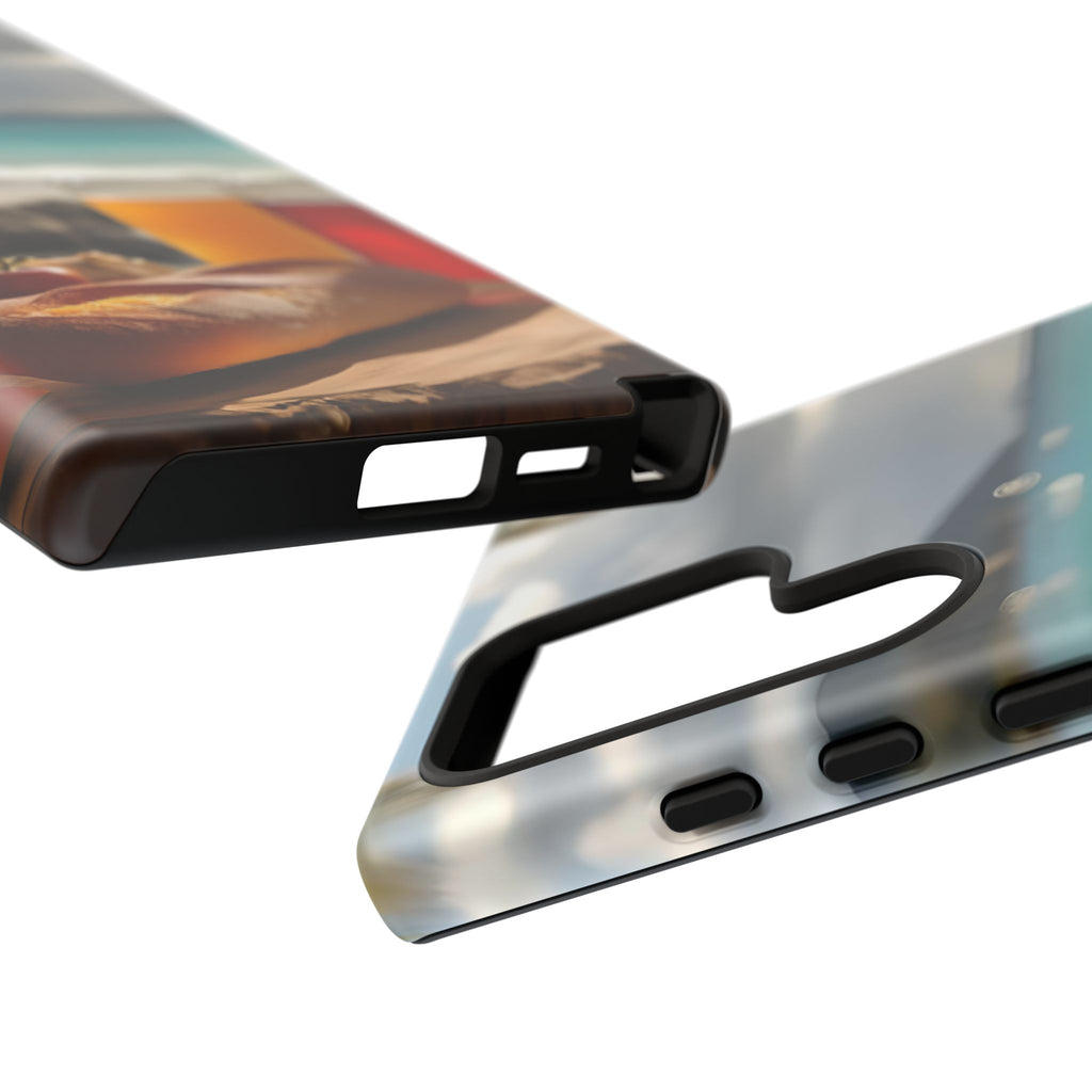 Tropical Beach Picnic View, Phone Case
