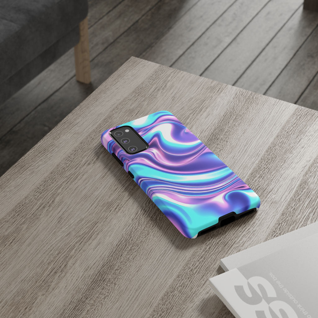 Colorful Phone Case, Tough Case, Swirl Design Phone Cover, Vibrant Phone Accessory, Gift for Her, Trendy Mobile Protection