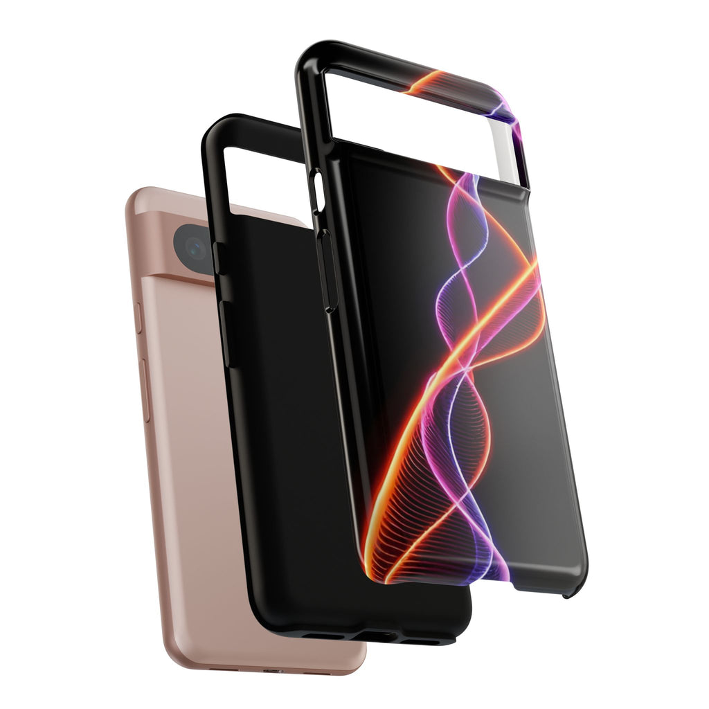 Vibrant Phone Case with Abstract Light Design, Artistic Phone Cover, Modern Tech Accessory, Gift for Tech Lovers, Personalized Phone Case