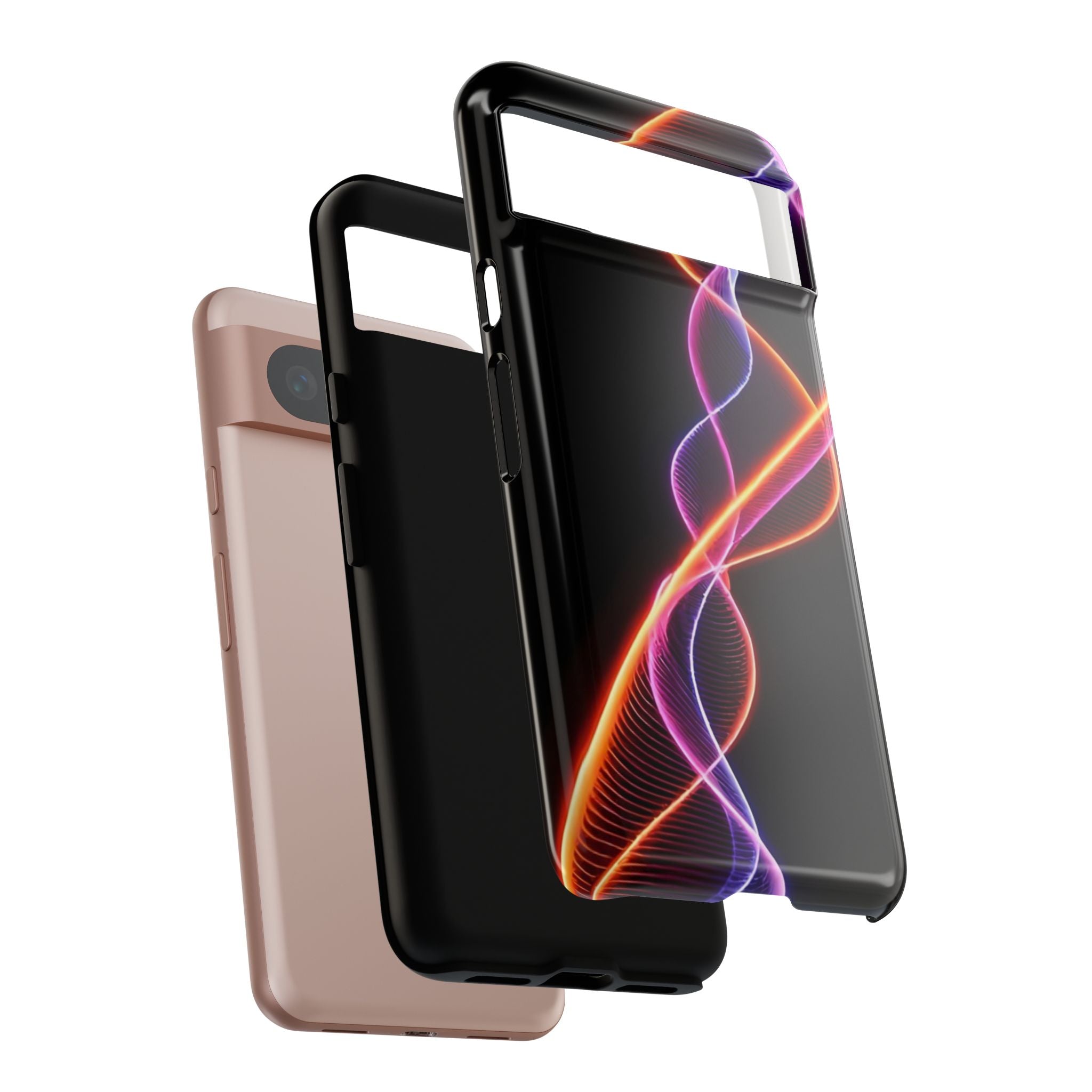 Vibrant Phone Case with Abstract Light Design, Artistic Phone Cover, Modern Tech Accessory, Gift for Tech Lovers, Personalized Phone Case