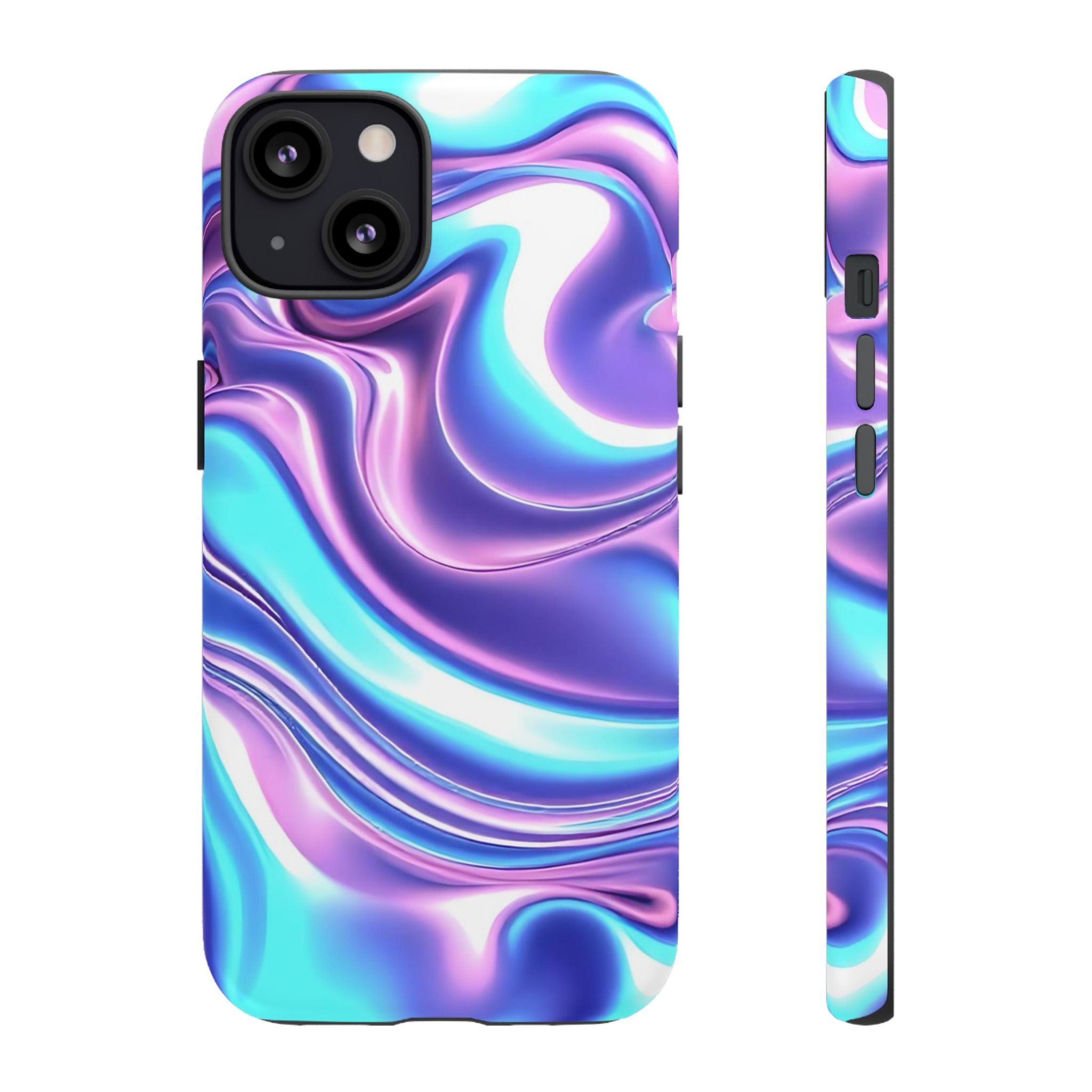 Colorful Phone Case, Tough Case, Swirl Design Phone Cover, Vibrant Phone Accessory, Gift for Her, Trendy Mobile Protection