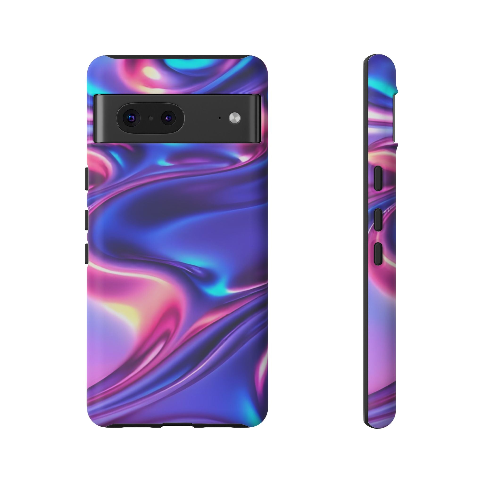 Vibrant Phone Case with Colorful Wave Design, Tough Phone Cover, Stylish Smartphone Case, Unique Gift for Her, Phone Accessories