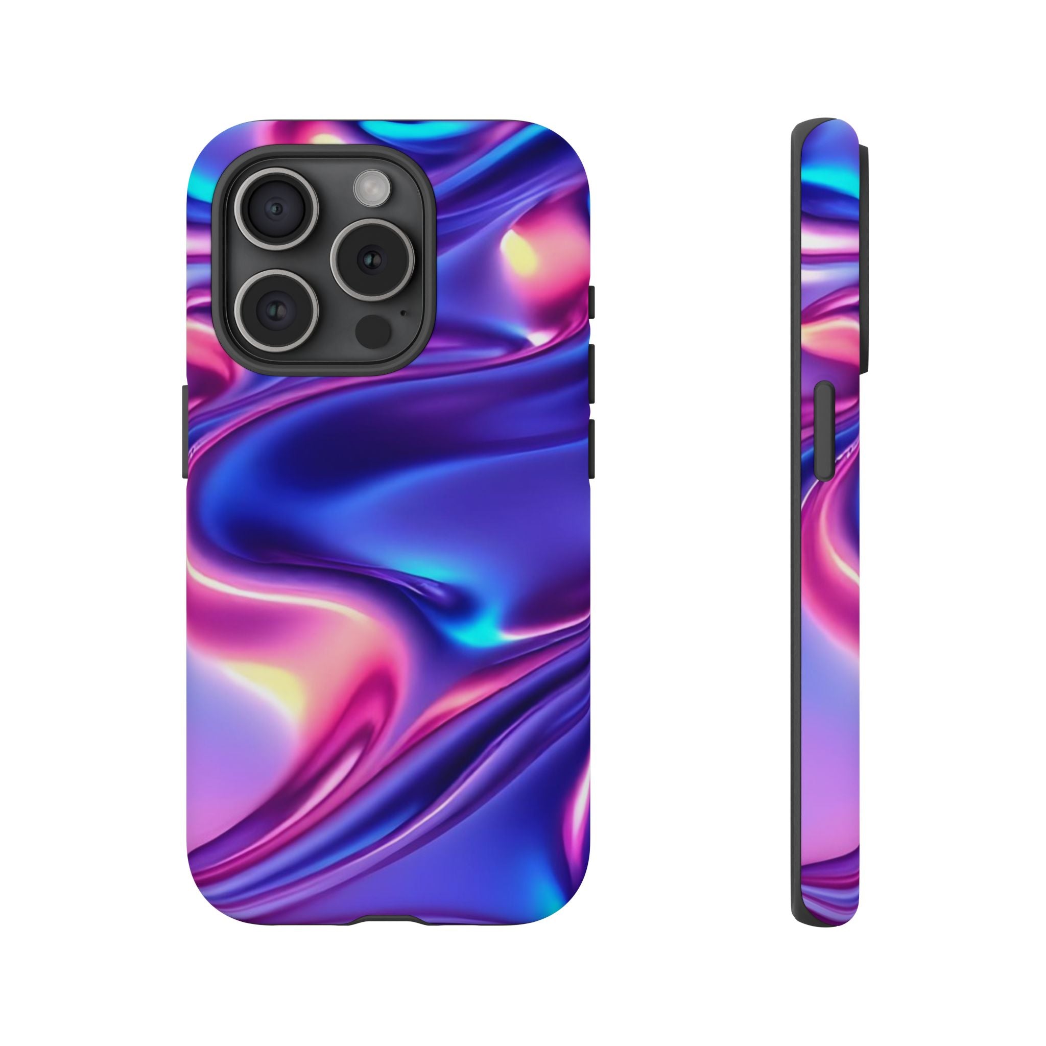 Vibrant Phone Case with Colorful Wave Design, Tough Phone Cover, Stylish Smartphone Case, Unique Gift for Her, Phone Accessories