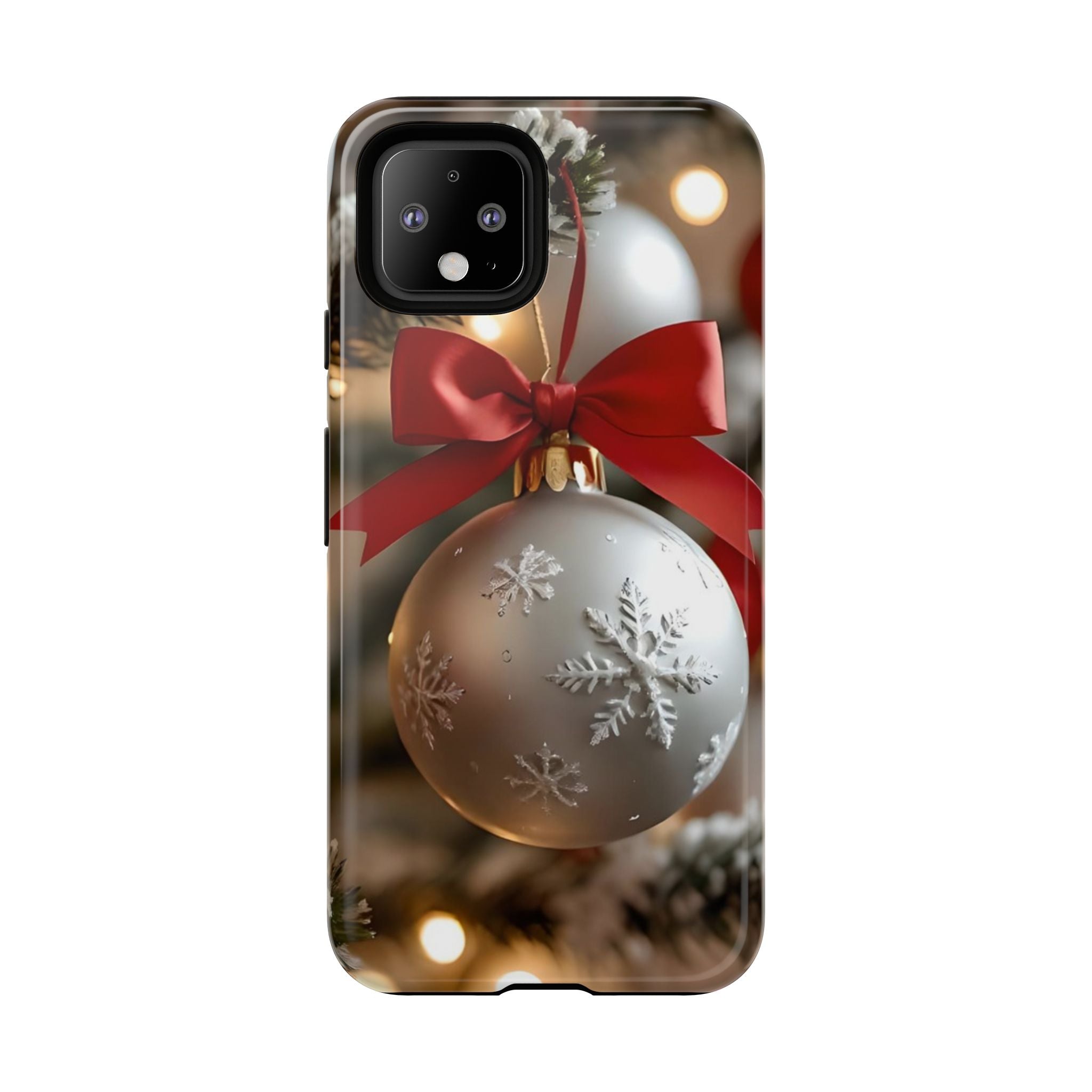 Christmas Phone Case with Seasonal Ornament Design, Festive Mobile Cover, Holiday Gift for Friends and Family, Winter Accessories, [...]