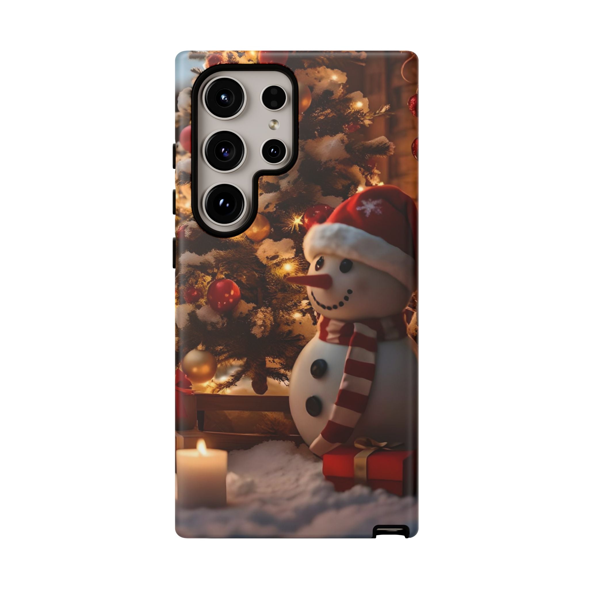 Christmas Snowman Phone Case, Tough Cases Cute Holiday Gift, Winter Aesthetic Phone Cover, Snowman Decor, Christmas Phone Accessories