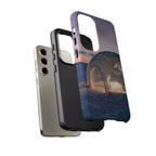 Coque de téléphone Arctic Igloo, paysage enneigé au crépuscule