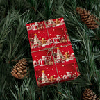 Impression festive, papier d'emballage