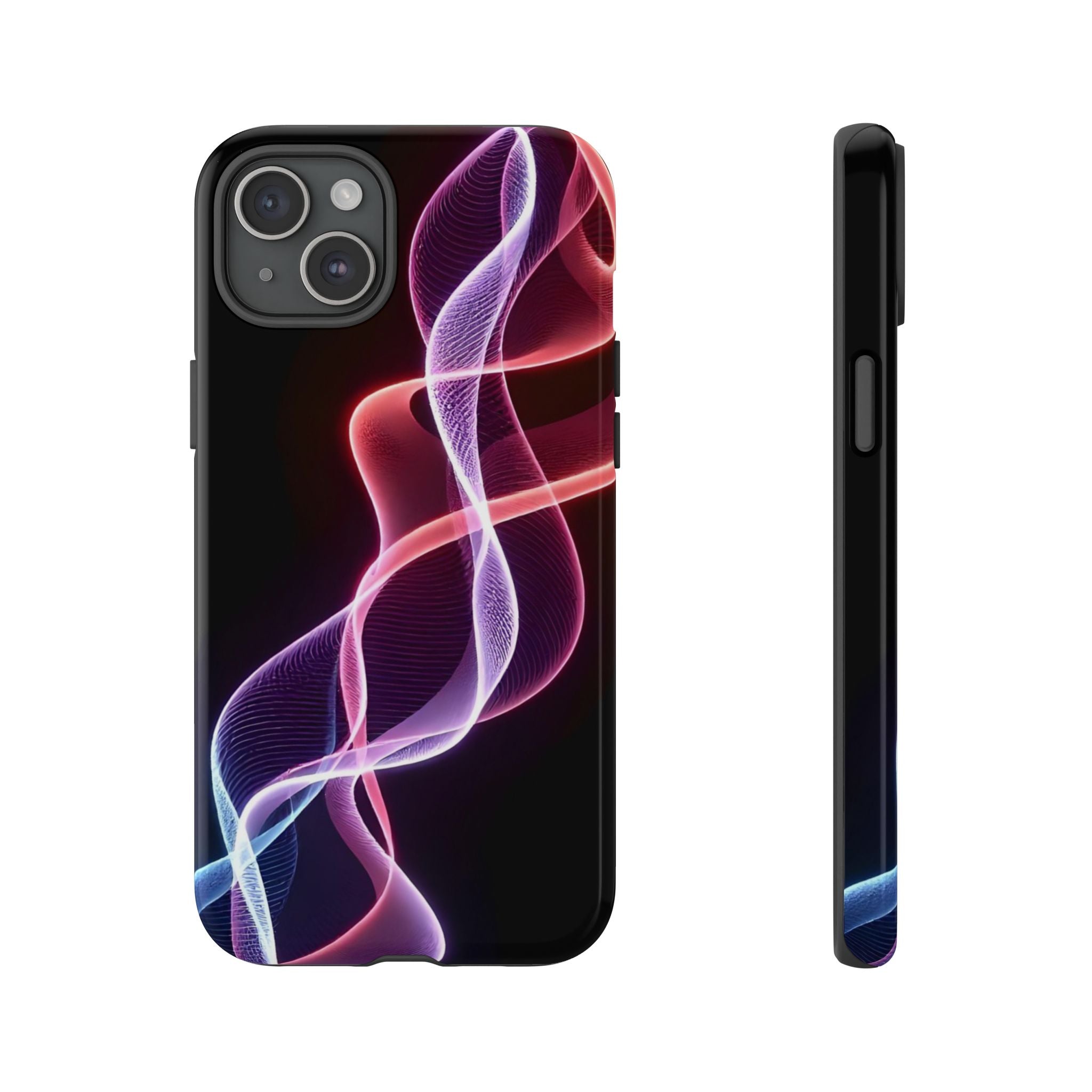 Stylish Phone Case with Vibrant Wave Design, Tough Cases, Phone Accessories, Unique Gift, Trendy Tech, Fashionable Protection