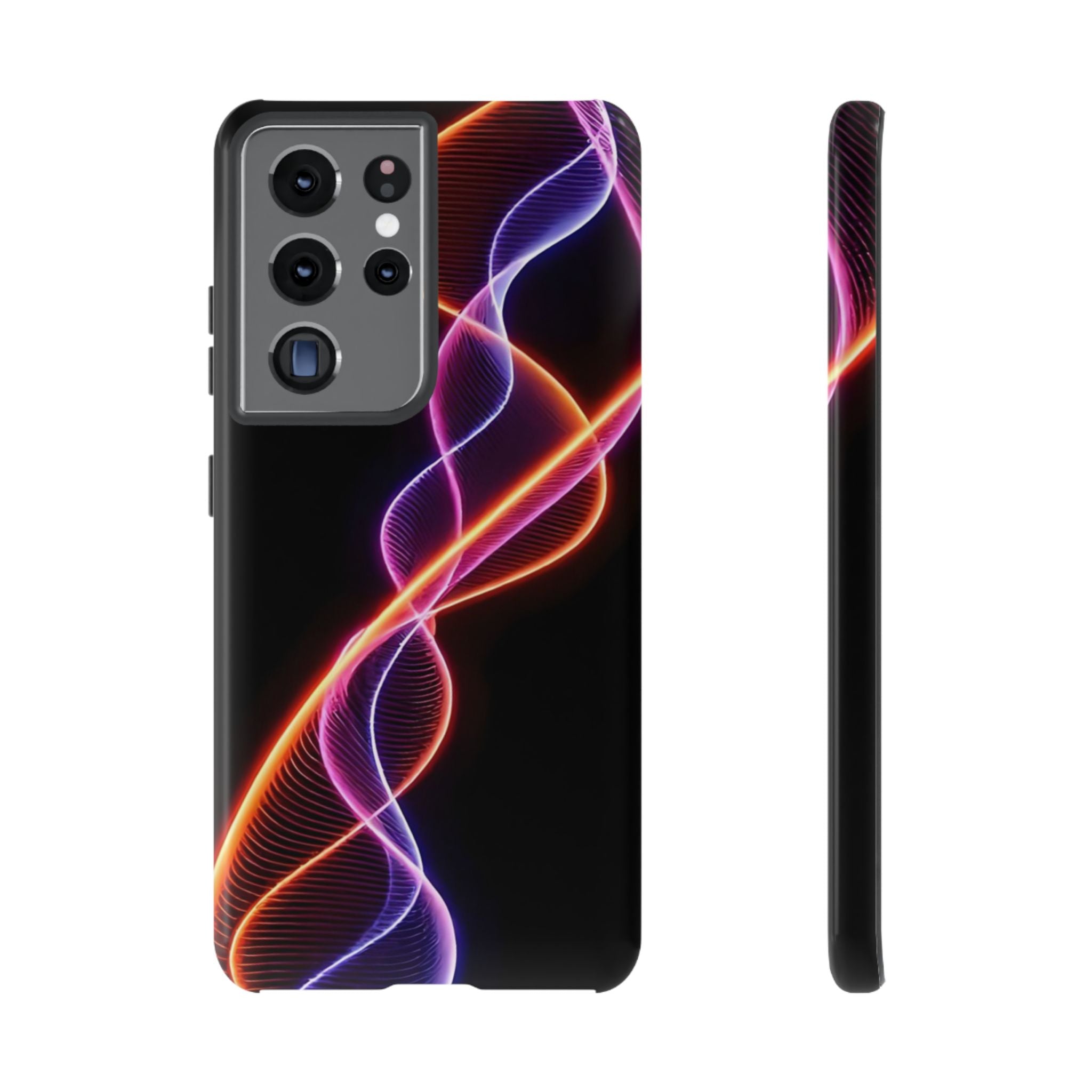 Vibrant Phone Case with Abstract Light Design, Artistic Phone Cover, Modern Tech Accessory, Gift for Tech Lovers, Personalized Phone Case