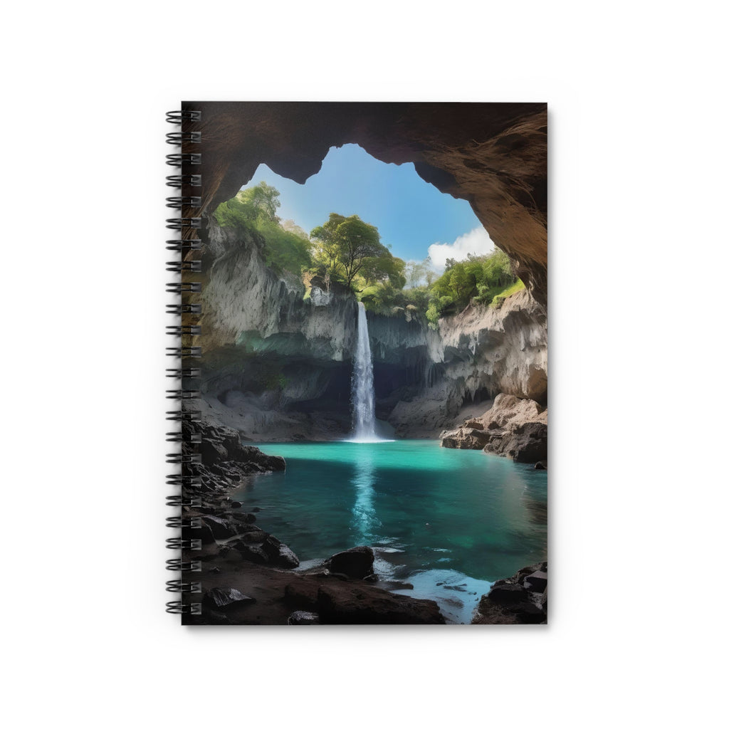 Nature-Inspired Spiral Notebook with Ruled Lines