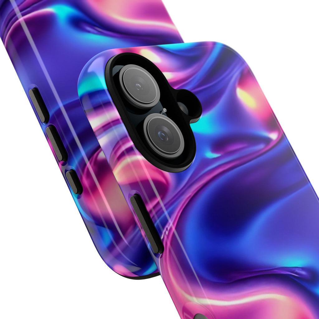Vibrant Phone Case with Colorful Wave Design, Tough Phone Cover, Stylish Smartphone Case, Unique Gift for Her, Phone Accessories