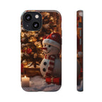 Coque de téléphone de Noël avec bonhomme de neige festif
