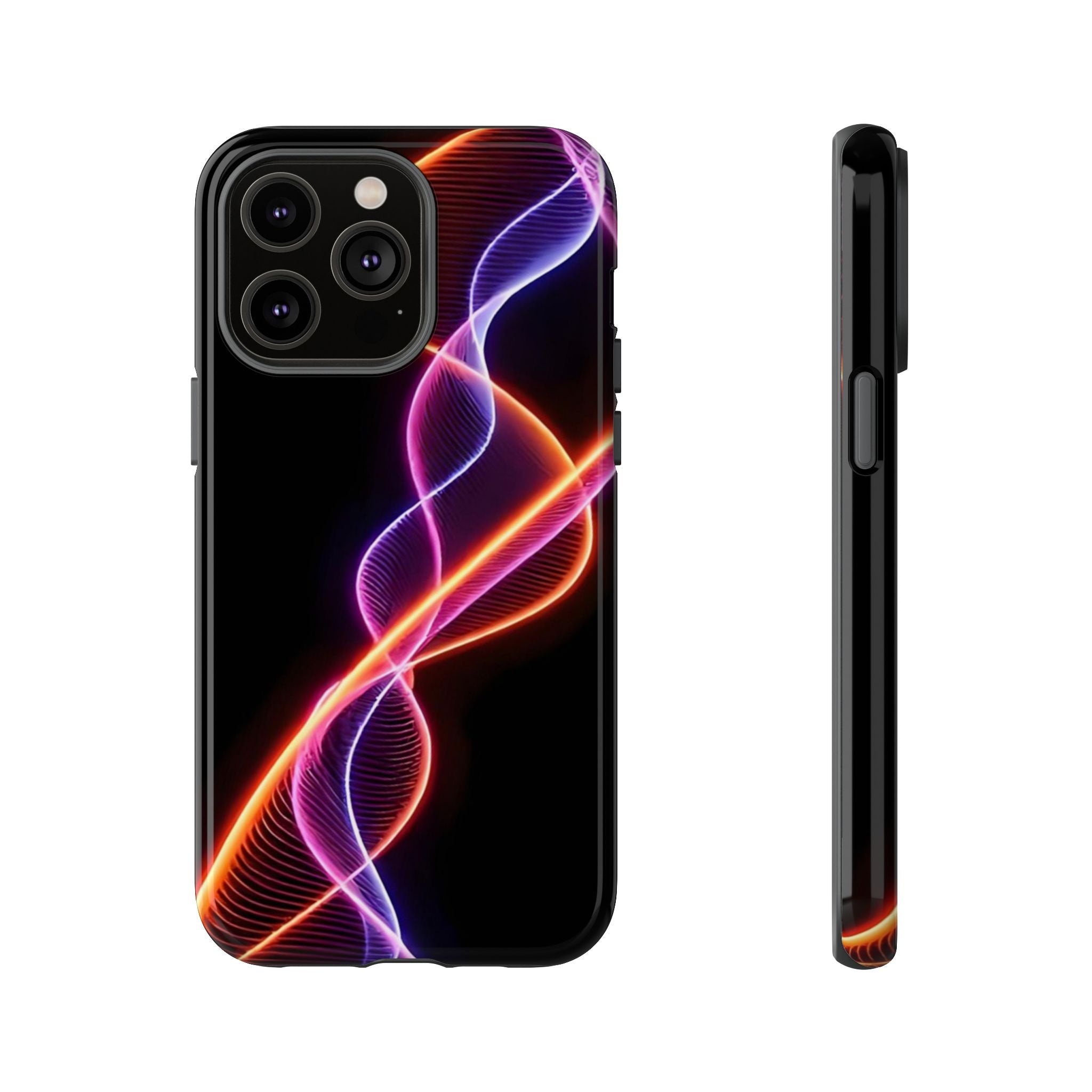 Vibrant Phone Case with Abstract Light Design, Artistic Phone Cover, Modern Tech Accessory, Gift for Tech Lovers, Personalized Phone Case