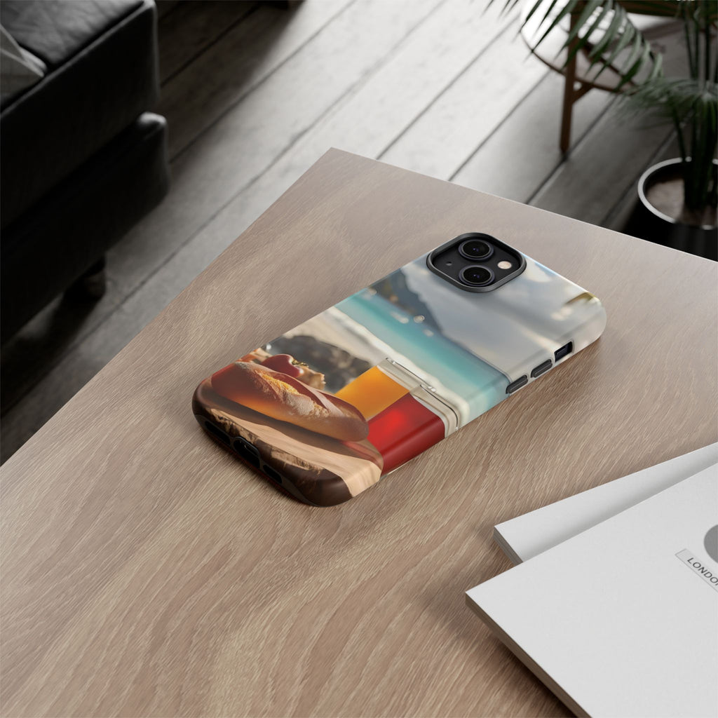 Tropical Beach Picnic View, Phone Case