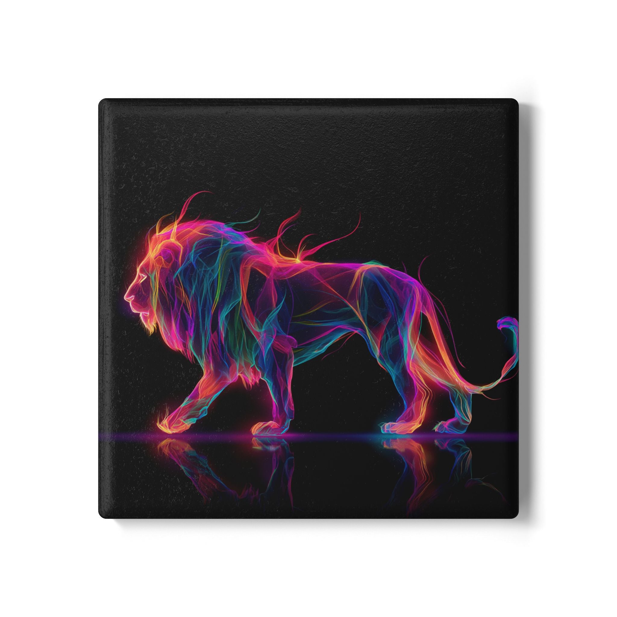 Vibrant Lion Ceramic Coaster, Colorful Home Decor, Unique Gifts for Animal Lovers, Vibrant Art Coaster, Funky Drink Coaster, Table [...]